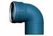 Колено канализационное серия BluePower 50 мм х 15 градусов (110515B), COES (Италия)