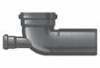 Подвод канализационный к WC с фронтальным отводом 110 мм х 40 мм PGW1104, COES (Италия)
