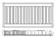 Радиатор с боковым подключением RADIK KLASIK 11K х 400 х 900, KORADO (Чехия), Мощность 615 Вт