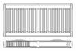 Радиатор с боковым подключением RADIK KLASIK 20K х 500 х 400, KORADO (Чехия), Мощность 335 Вт