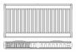 Радиатор с боковым подключением RADIK KLASIK 21K х 600 х 1400, KORADO (Чехия), Мощность 1812 Вт