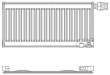 Радиатор с нижним подключ. RADIK VENTIL KOMPACT 10VK х 600 х 400, KORADO (Чехия), Мощность 242 Вт