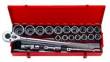 Набор инструментов  23 ед  3/4" 12-ти гранн. Дюйм (уп.1) (KingTony 6023SR)